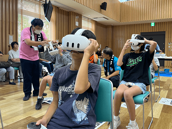 BUILD OITAスクール　親子で体験！土木・建築おしごと教室2024防災VR体験