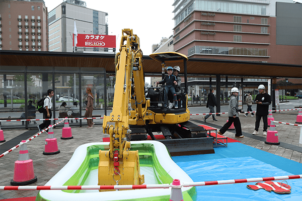 ショベルカー体験
