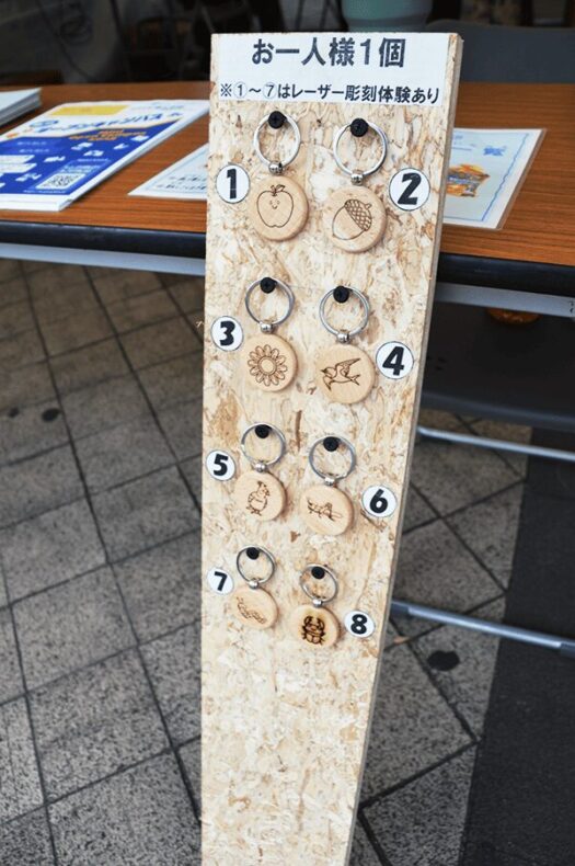 レーザープリンターでキーホルダー製作　大分大学 理工学部