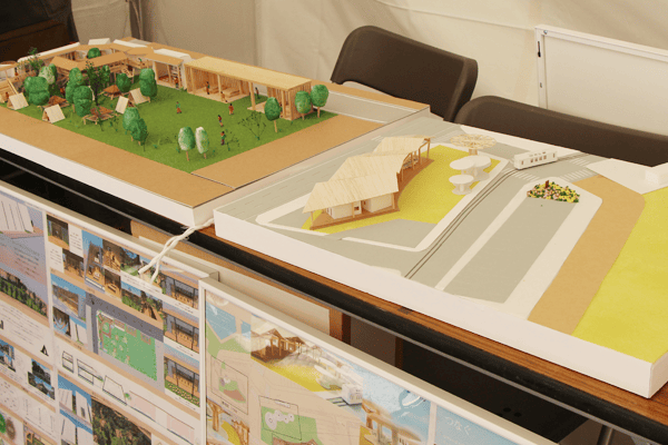 建築模型展示（大分大学 理工学部）