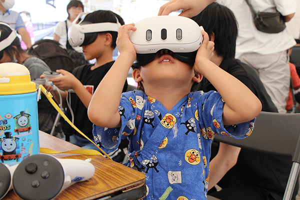 VRゴーグル体験　第５回土木建築フェスタin大分駅前